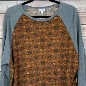 LuLaRoe Women's Randy Baseball Top